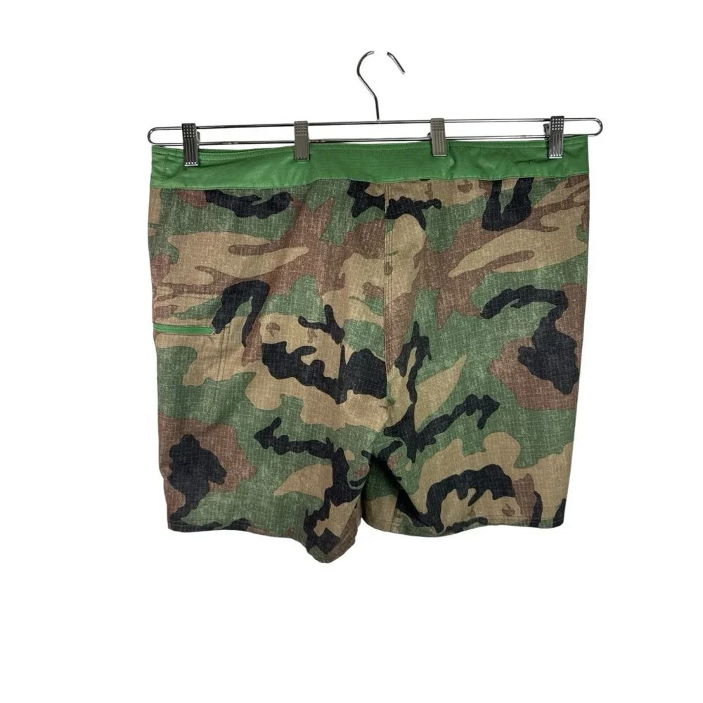 The North Face Men's 40 Cargo Ripstop‎ Camo Hybrid shorts Green Brown EUC